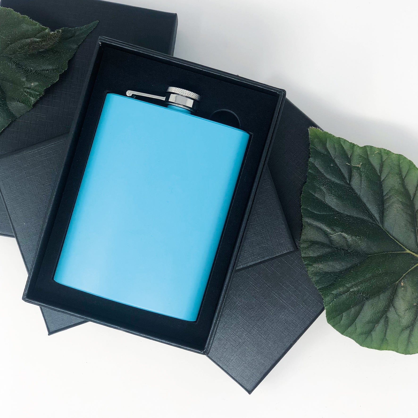 flask with blue coating