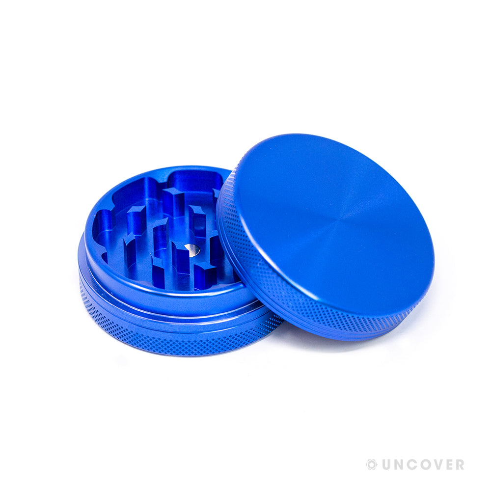 aluminium grinder blauw