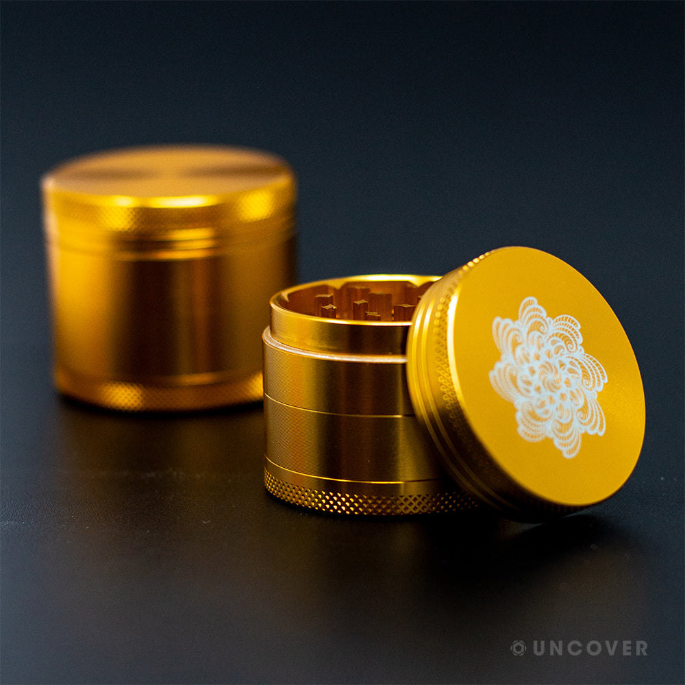 aluminium XL grinder goud
